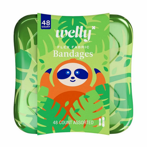 Welly, Bravery Badges Flex Fabric Floral Pattern Bandages, 48 Count