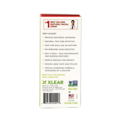Xlear Inc, Natural Saline Nasal Spray, Spr Spray, 0.75 Oz Xlear Inc