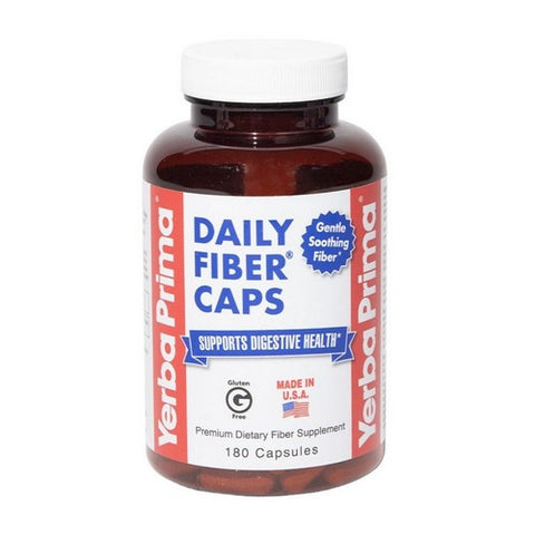Yerba Prima, Daily Fiber Formula, 625 MG, 180 Caps