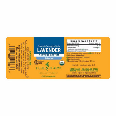 Herb Pharm, Lavender, 1 Oz Herb Pharm