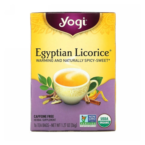 Yogi, Organic Egyptian Licorice Tea, 16 Bags