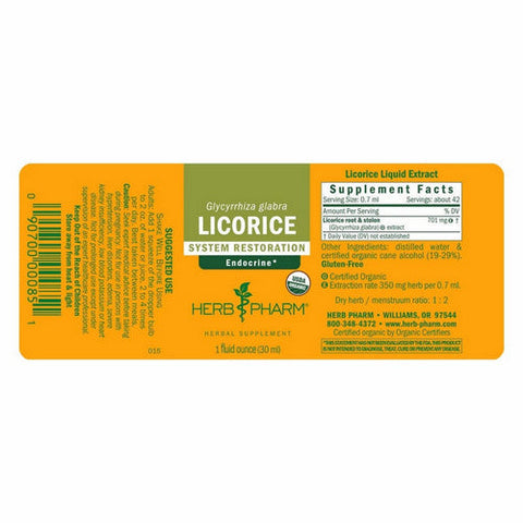 Herb Pharm, Licorice, 1 oz Herb Pharm