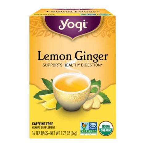 Yogi, Lemon Ginger Tea, 16 bags, 1.27 oz (36 g)