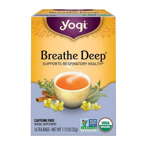Yogi, Organic Breathe Deep Tea, 16 Bags