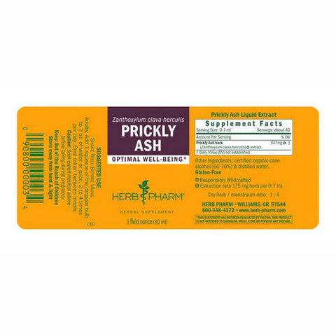 Herb Pharm, Prickly Ash, 1 oz Herb Pharm