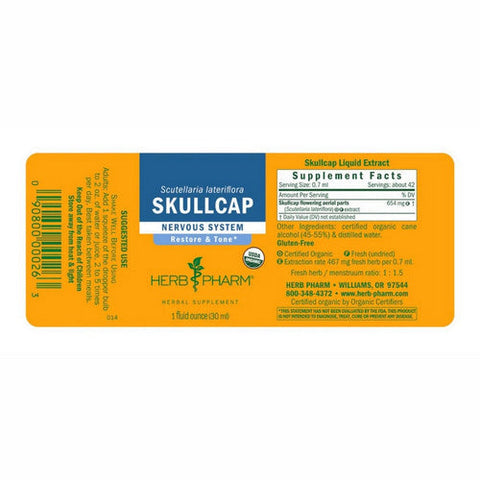 Herb Pharm, Skullcap, 1 oz Herb Pharm