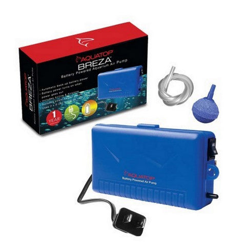 Breza Battery Powered Aquarium Air Pump 1 Count by Aquatop