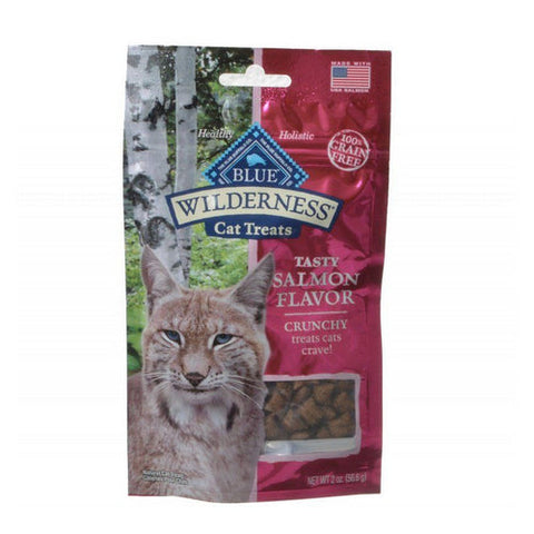 Wilderness Crunchy Cat Treats Tasty Salmon Flavor 2 Oz by Blue Buffalo