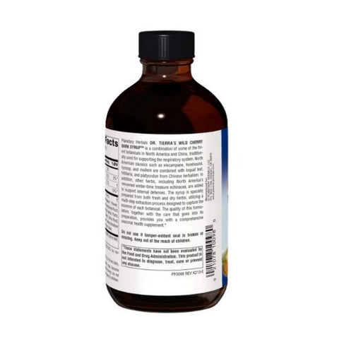 Planetary Herbals, Dr.Tierra's Wild Cherry Bark Syrup, 8 Oz