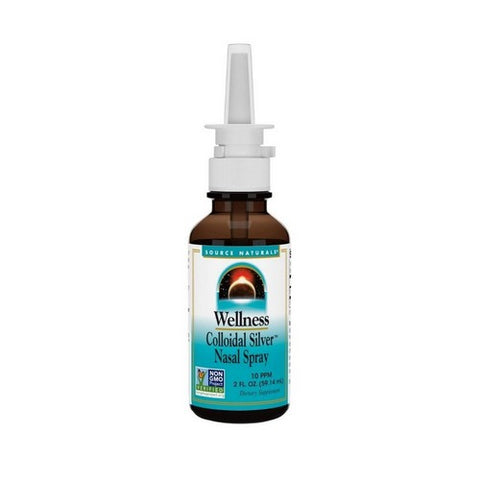 Source Naturals, Wellness Colloidal Silver Nasal Spray, 10 ppm, 2 Fl Oz