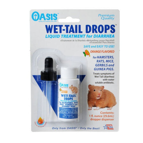 Small Animal Wet Tail Drops - Diarrhea Treatment 1 oz by Oasis Biocompatible