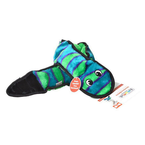 Invincibles Snake Stuffingless Plush Dog Toy 1 Count by Outward Hound