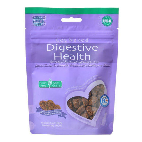Digestive Health Soft Dog Treats - Chicken Flavor 6 Oz by Get Naked