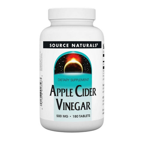 Source Naturals, Apple Cider Vinegar, 500 MG, 180 Tabs