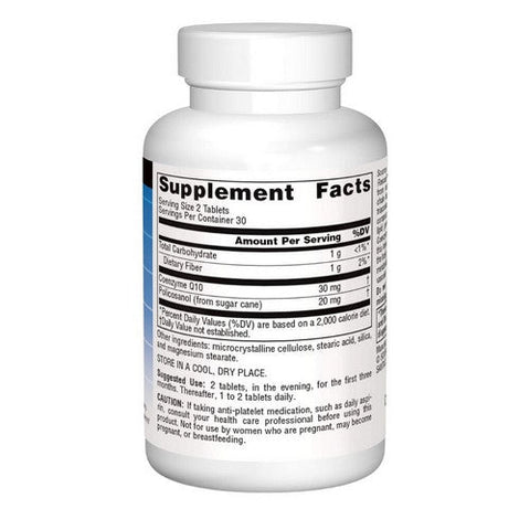 Source Naturals, Policosanol, w/CoQ10 60 Tabs Source Naturals