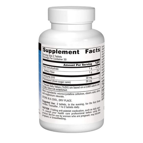 Source Naturals, Policosanol, w/CoQ10 60 Tabs