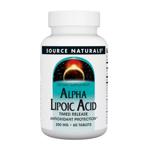 Source Naturals, Alpha Lipoic Acid, 300 MG, Timed Release 60 Tabs