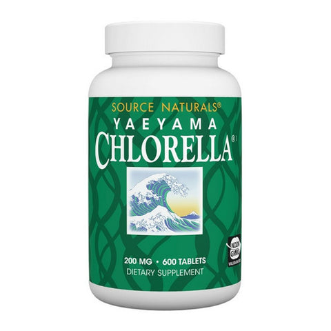 Source Naturals, Chlorella, 200 MG, From Yaeyama 600 Tabs