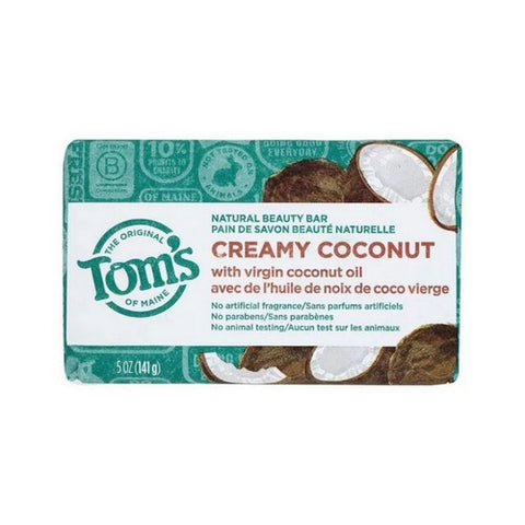 Tom's Of Maine, Creamy Coconut Natural Beauty Bar, 5 Oz