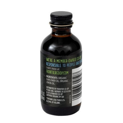 Frontier Herb, Organic Lemon Flavour Non-Alcoholic, 2 Oz