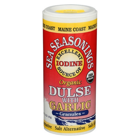 Maine Coast Sea Vegetables, Sea Seasonings Organic Dulse with Garlic Granules, 1.5 Oz