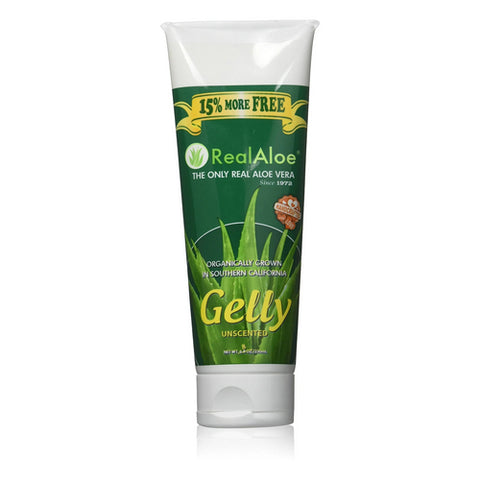 Real Aloe, AloeVera Gelly, Unscented 8 Oz