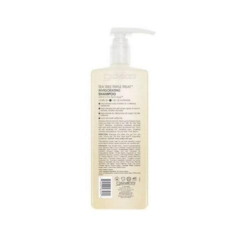 Giovanni Cosmetics, Tea Tree Triple Treat Invigorating Shampoo, 24 Oz Giovanni Cosmetics