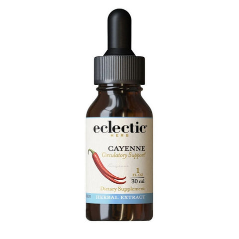Eclectic Herb, Cayenne, 1 Oz with Alcohol
