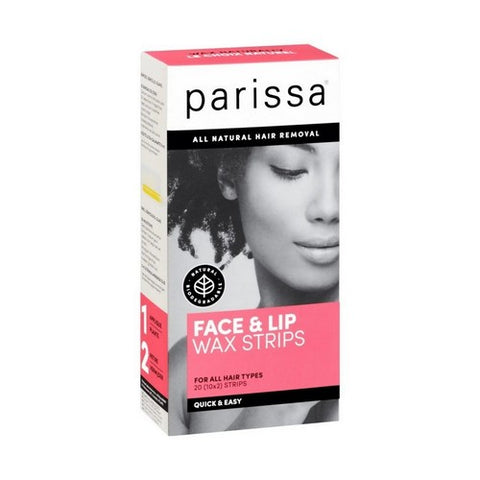 Parissa, Wax Strips Face & Lip, 20 Count