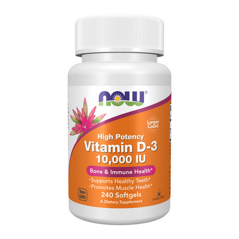 Now Foods, Vitamin D3, 10,000 IU, 240 Softgels