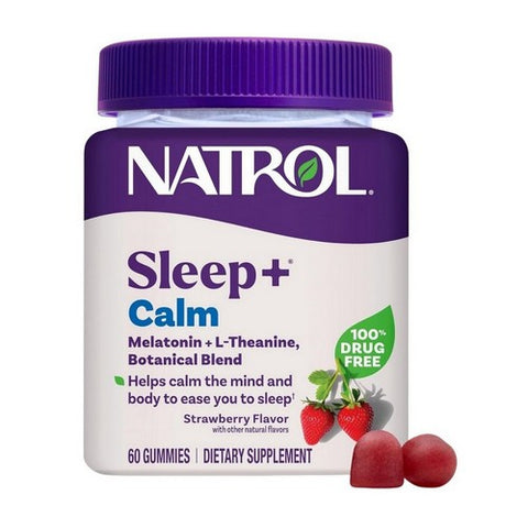 Natrol, Sleep Plus Calm Gummy Strawberry, 60 Gummies