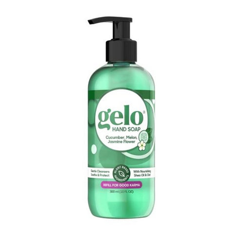 Gelo, Gel Hand  Soap Cucumber, Melon & Jasmine Flower, 10 Oz