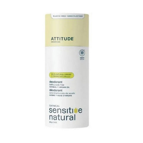 Attitude, Baking Soda-Free Deodorant Argan Oil, 3 Oz
