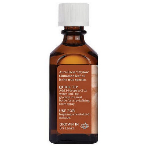 Aura Cacia, Essential Oil Cinnamon Revitalizing, 2 Oz