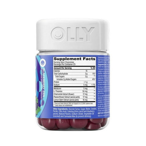 Olly, Extra Strength Sleep Gummies Blackberry Zen, 50 Count
