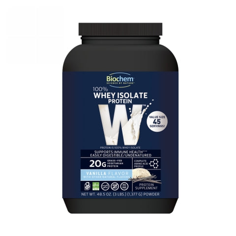 100% Whey Protein Isolate Vanilla Flavor 48.5 Oz by Country Life