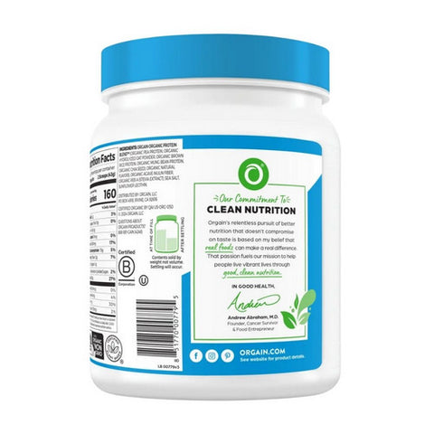 Orgain, Protein Powder + Oatmilk Vanilla Bean, 16.9 Oz