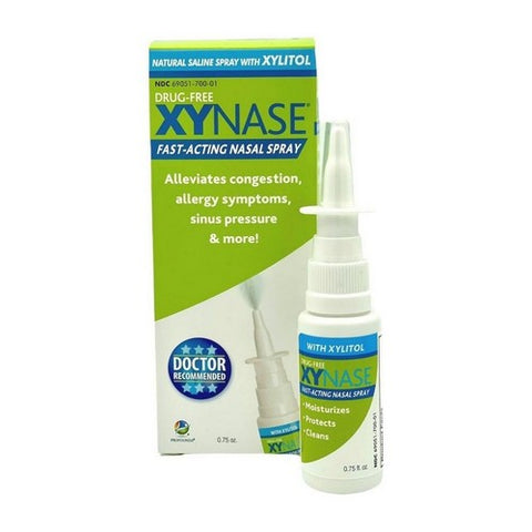 Xynase, Saline Nasal Spray with Xylitol, .75 Oz
