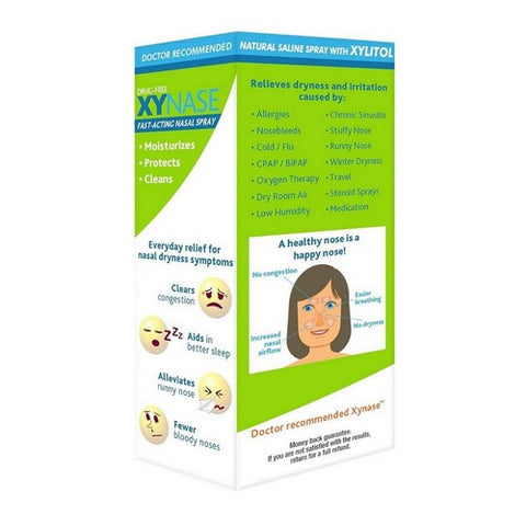 Xynase, Saline Nasal Spray with Xylitol, .75 Oz