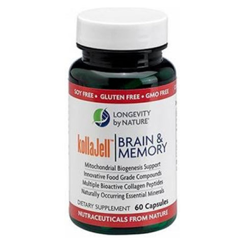 Longevity by Nature, Kollajell Brain & Memory, 60 Caps