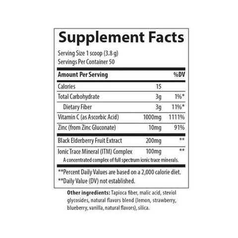 Trace Minerals, Elderberry Immunity Lemon Berry, 6.7 Oz Trace Minerals