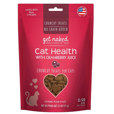 Cat Health With Cranberry Juice Crunchy Treats Grain-Free 2.5 oz by Get Naked