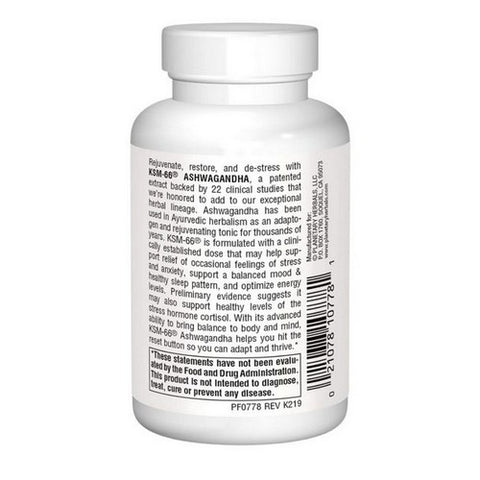 Planetary Herbals, Ksm-66 Ashwagandha Root Extract, 300 mg, 120 Veg Caps