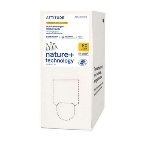 Attitude, Nature Plus Laundry Detergent Citrus Zest, 67.63 Oz