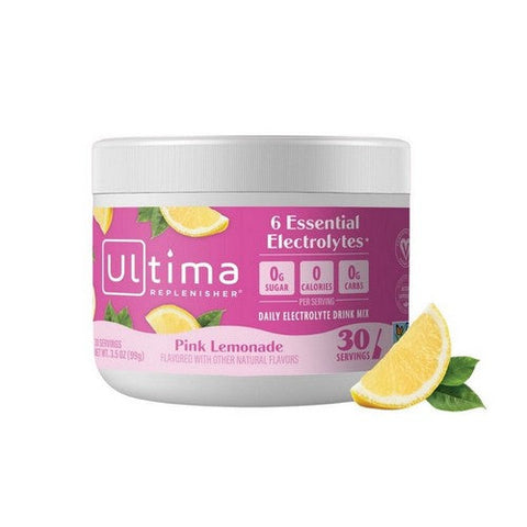 Ultima Replenisher, Pink Lemonade Electrolyte Drink Mix, 3.2 Oz Ultima Replenisher