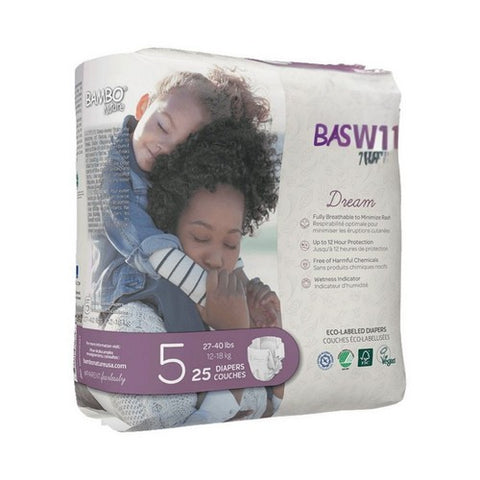 Bambo Nature, Baby Diapers Size 5, 25 Count