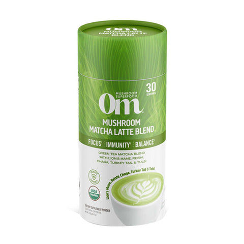Om Mushrooms, Mushroom Matcha Latte Blend, 8.47 Oz