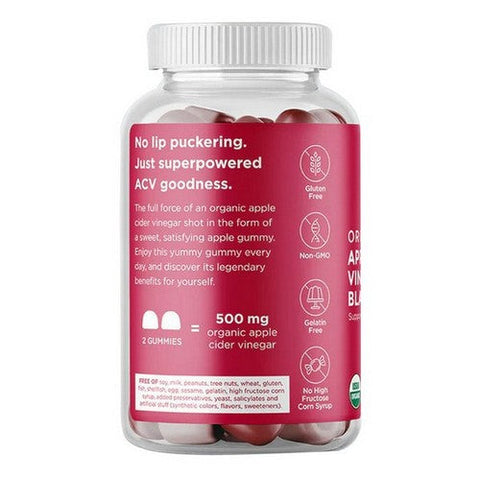 Hylands, Naturals Organic Apple Cider Vinegar Blast Vegan Gummies Apple, 60 Count Hylands