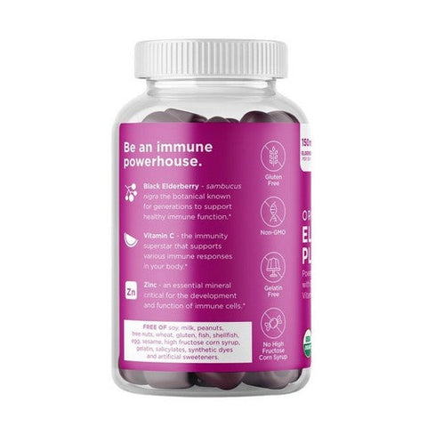 Hylands, Organic Elderberry Gummies, 60 Count Hylands