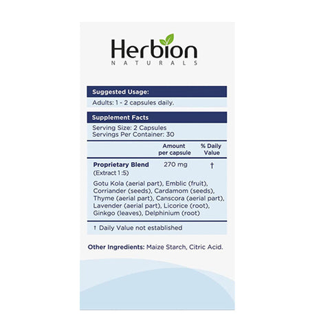Herbion Naturals, Memory Support, 60 VgeCaps